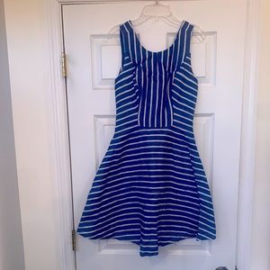 Vineyard Vines royal/white striped dress